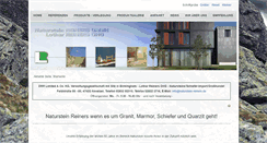 Desktop Screenshot of naturstein-reiners.de